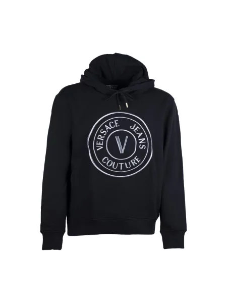 Bluza z kapturem Versace Jeans Couture z kapturem czarna