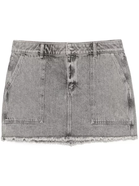 Fustă din denim Michael Kors gri