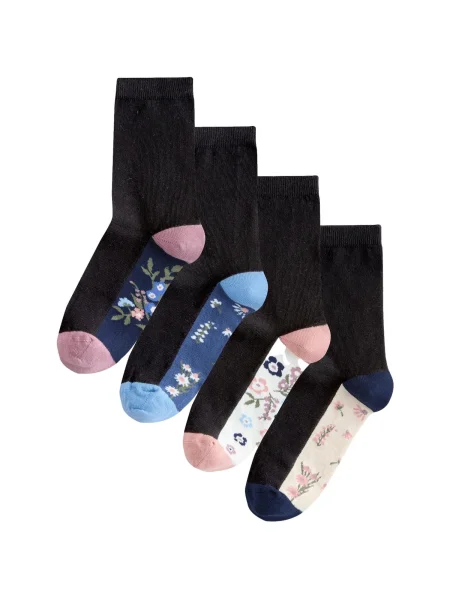 Next Șosete albastru / roz / negru alb