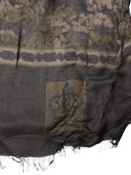 Fular Dolce & Gabbana cu imagine cu model camuflaj maro