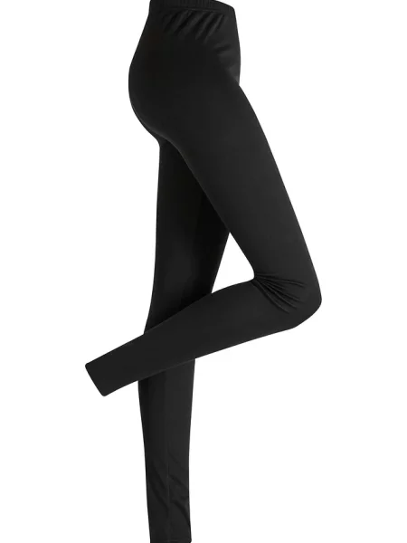 Legginsy z miękkiego materiału czarne