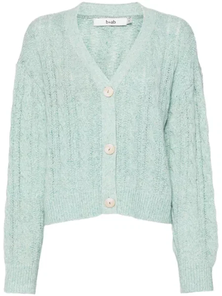 Cardigan B+ab tricotate verde