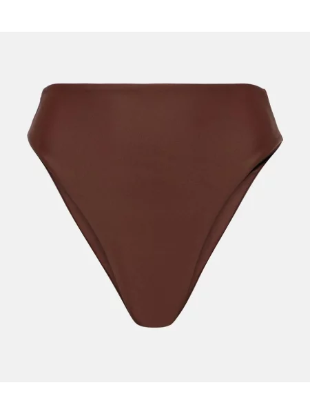 Bikini Jade Swim cu talie înaltă maro