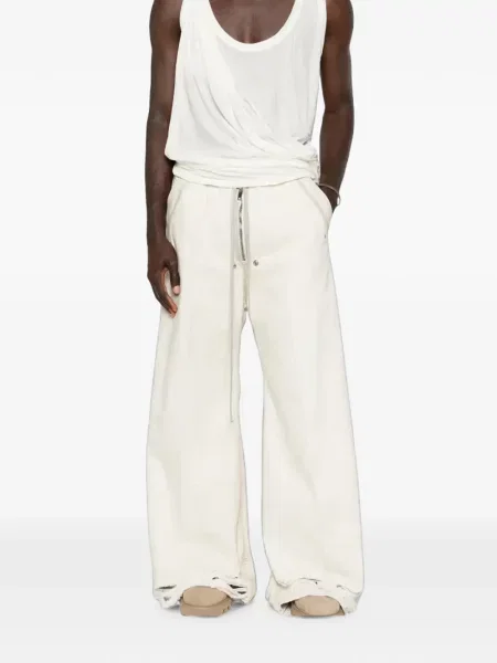Pantaloni Rick Owens alb