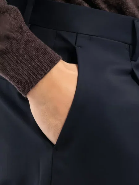 Pantaloni Briglia 1949 plisate albastru