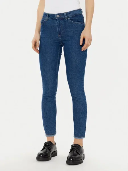ONLY Jeansy Skinny Fit granatowy