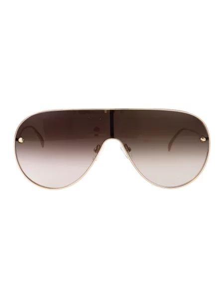 Okulary przeciwsłoneczne Alexander Mcqueen żółte