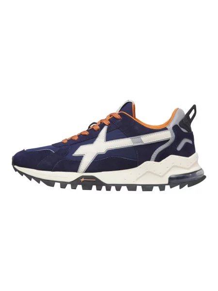 Sneakersy W6yz zamszowe niebieskie
