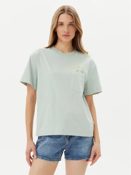 Lee T-Shirt Embroidery Pocket zielony