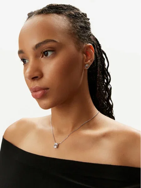 Колие Swarovski STILLA сребристо