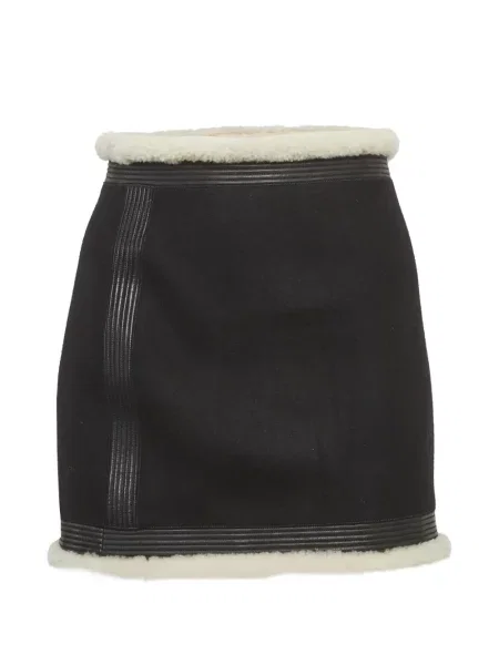 Fustă midi Dsquared2 de lână negru