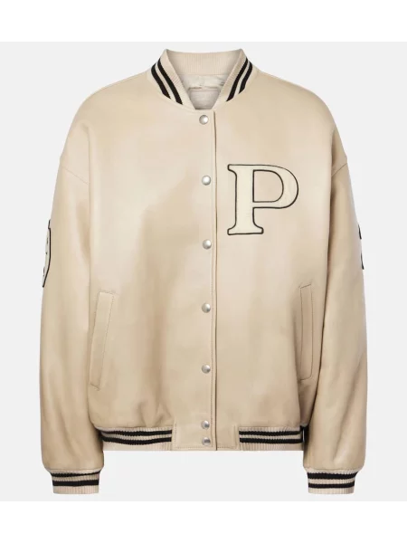 Geanta de piele Prada bej