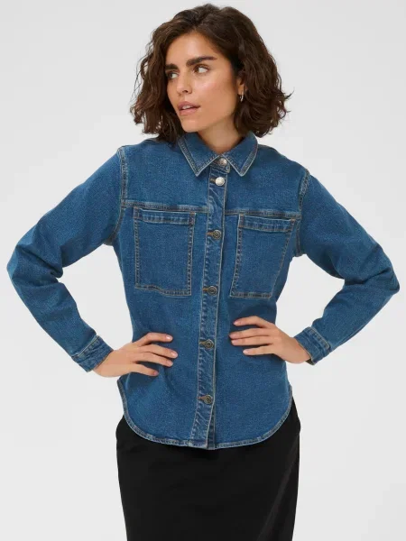 Kaffe Bluză KALena / denim albastru