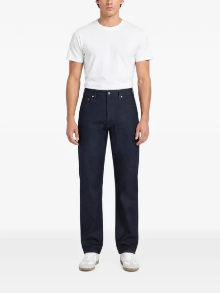 Дънки straight leg Stone Island камъни синьо