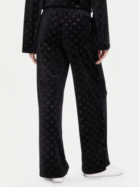 KARL LAGERFELD Szövet nadrág fekete
