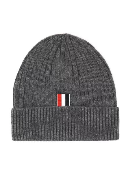 Czapka Thom Browne z kaszmiru szara
