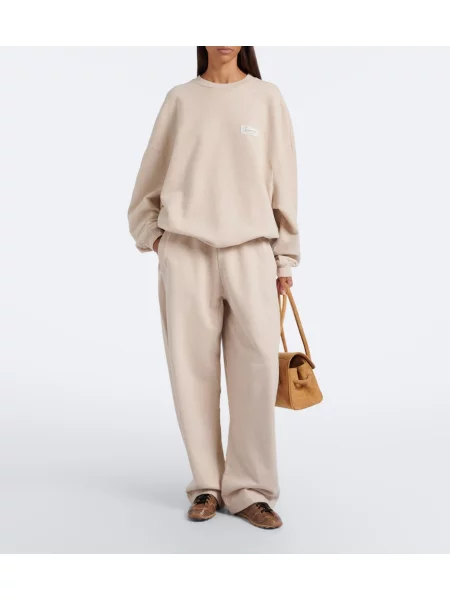 Fleecová fleecová mikina Jacquemus béžová