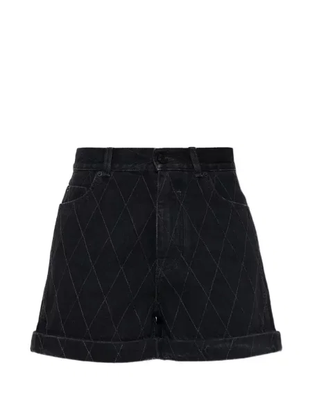 Matlasat pantaloni scurți Balmain negru