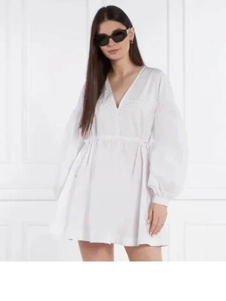 Pinko Rochie ACE VENTURA alb