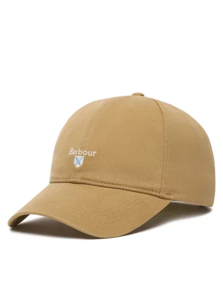 Czapka z daszkiem Barbour beżowa