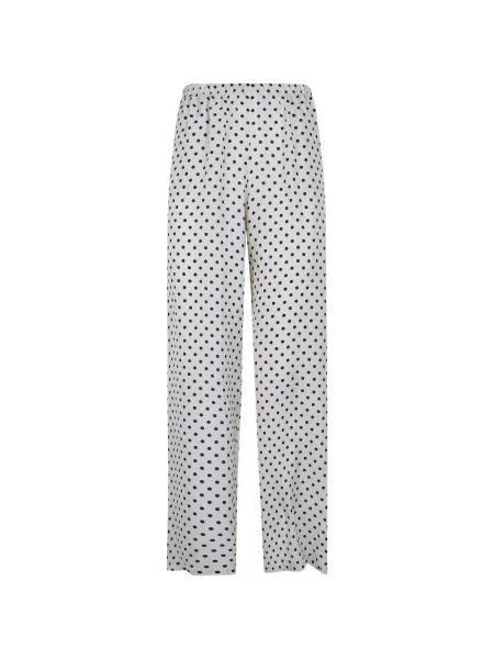 Pantaloni Laura Urbinati cu buline alb