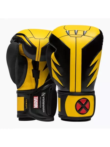 Hayabusa Marvel's Wolverine жълти/черни боксови ръкавици черно