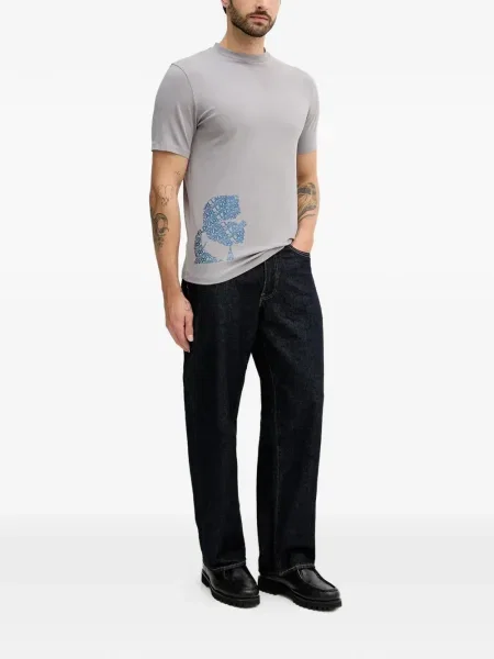Tricou Karl Lagerfeld cu imagine gri