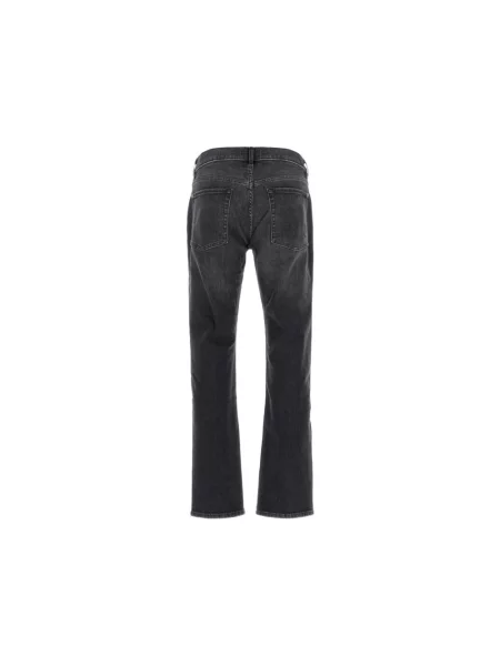 Jeansy straight leg 7 For All Mankind retro czarne