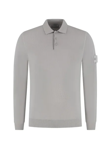 Polo Stone Island cu strasuri gri