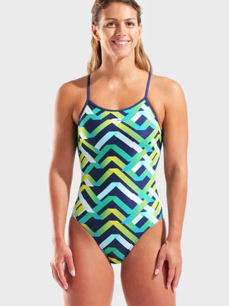 Купальник Arena с принтом на завязках