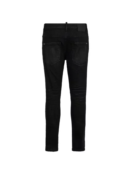Cu centură blugi Dsquared2 negru