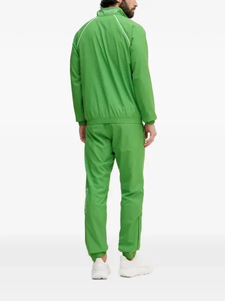 Pantaloni Lacoste alergare cu autograf verde