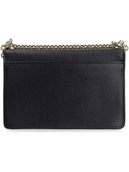 Torebka crossbody Furla zamszowa czarna