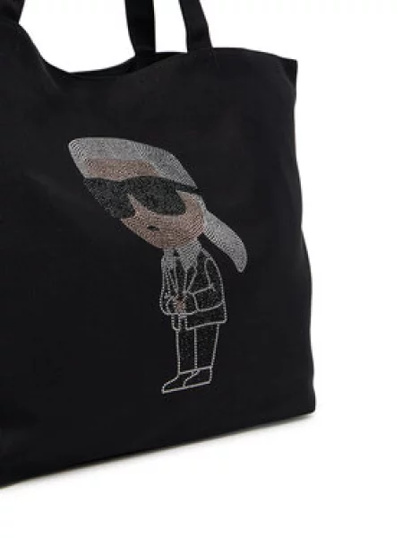 KARL LAGERFELD Ročna torba črna