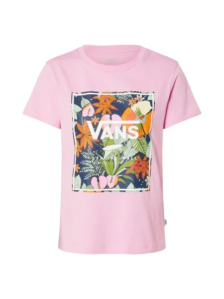 VANS Majica Boxlet mornarska oranžna / roza zelena