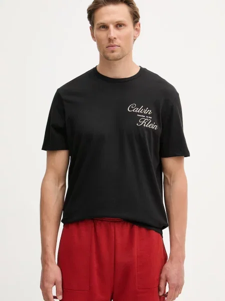 Calvin Klein Jeans T-shirt Ανδρικό από μαύρο