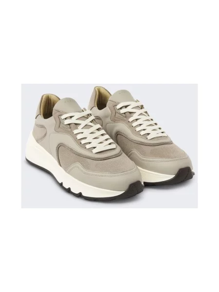 Sneakersy Nubikk skórzane szare