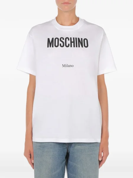 Tricou Moschino cu imagine alb
