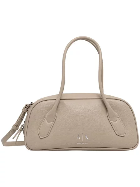 Armani Exchange crossbody kabelka dámska z imitácie kože béžová