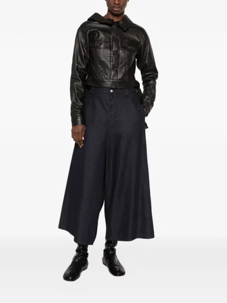 Decupat geacă Yohji Yamamoto negru