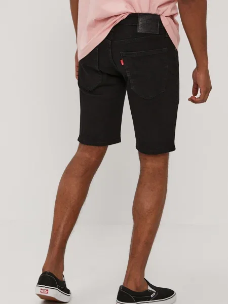 Levi's Szorty jeansowe czarny