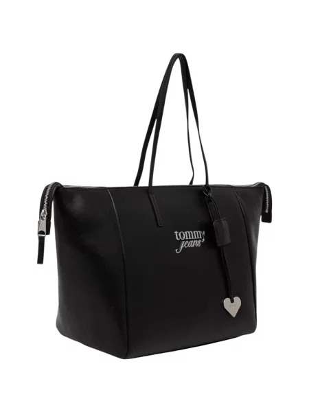 Shopper kabelka Tommy Jeans černá