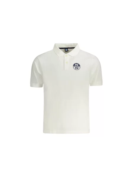 Koszulka polo North Sails z krótkim rękawem klasyczna biała