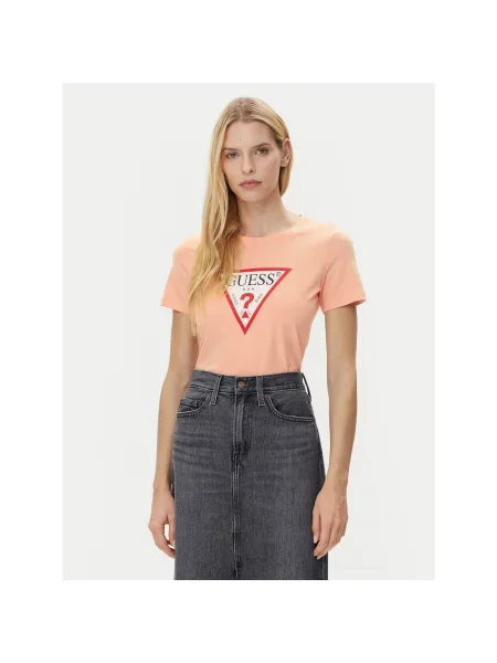 T-Shirt Guess ροζ