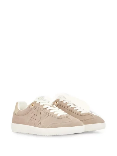 Sneakerși Armani Exchange din piele cu autograf