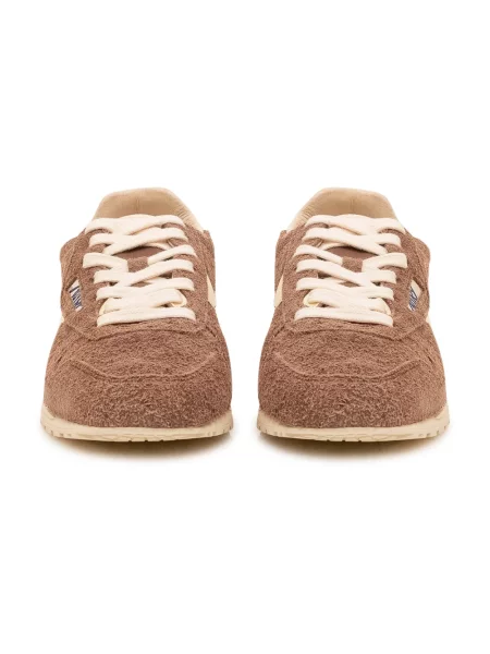 Sneakersy Autry brązowe