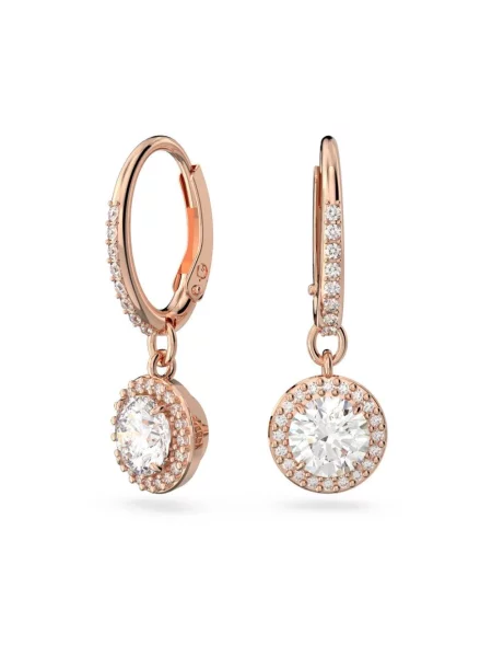 Kolczyki Swarovski różowe