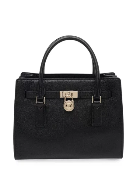 Pantofi cu toc Michael Michael Kors din piele de căprioară cu imagine cu decolteu în V negru