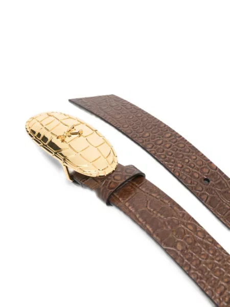 Кожаный препасан колан Patrizia Pepe кафяво