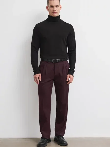 Medicine pantaloni chinos pentru bărbați cu amestec de lână